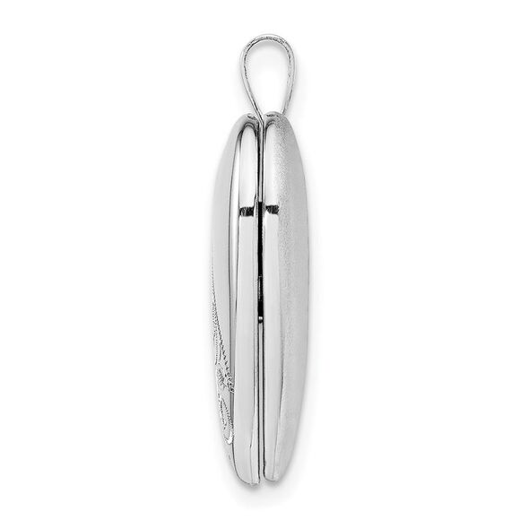 Sterling Silver 20mm Scrolled Heart Locket - Picture 2 of 6